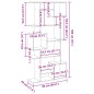 vidaXL Bücherregal Sonoma-Eiche 92x29x188 cm Holzwerkstoff vidaXL Bücherregal Sonoma-Eiche 92x29x188 cm Holzwerkstoff
