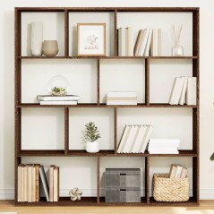 vidaXL Bücherregal Braun Eichen-Optik 132x29x141,5 cm Holzwerkstoff