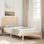 vidaXL Massivholzbett Extra Lang ohne Matratze 90x220 cm vidaXL Massivholzbett Extra Lang ohne Matratze 90x220 cm