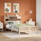 vidaXL Massivholzbett mit Regal ohne Matratze 135x190 cm Kiefer vidaXL Massivholzbett mit Regal ohne Matratze 135x190 cm Kiefer