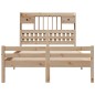 vidaXL Massivholzbett mit Regal ohne Matratze 135x190 cm Kiefer vidaXL Massivholzbett mit Regal ohne Matratze 135x190 cm Kiefer