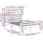 vidaXL Massivholzbett mit Regal ohne Matratze 135x190 cm Kiefer vidaXL Massivholzbett mit Regal ohne Matratze 135x190 cm Kiefer