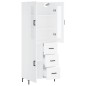 Highboard Weiß 69,5x34x180 cm Holzwerkstoff Highboard Weiß 69,5x34x180 cm Holzwerkstoff