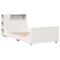 vidaXL Massivholzbett ohne Matratze Weiß 90x200 cm Kiefernholz vidaXL Massivholzbett ohne Matratze Weiß 90x200 cm Kiefernholz
