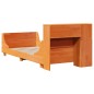 vidaXL Massivholzbett ohne Matratze Wachsbraun 90x190 cm Kiefernholz vidaXL Massivholzbett ohne Matratze Wachsbraun 90x190 cm Kiefernholz