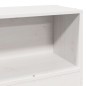 vidaXL Massivholzbett ohne Matratze Weiß 75x190 cm Kiefernholz