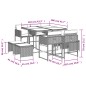 vidaXL 9-tlg. Garten-Essgruppe mit Kissen Beige Poly Rattan vidaXL 9-tlg. Garten-Essgruppe mit Kissen Beige Poly Rattan