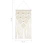 vidaXL Makramee Wandbehang 40x80 cm Baumwolle vidaXL Makramee Wandbehang 40x80 cm Baumwolle