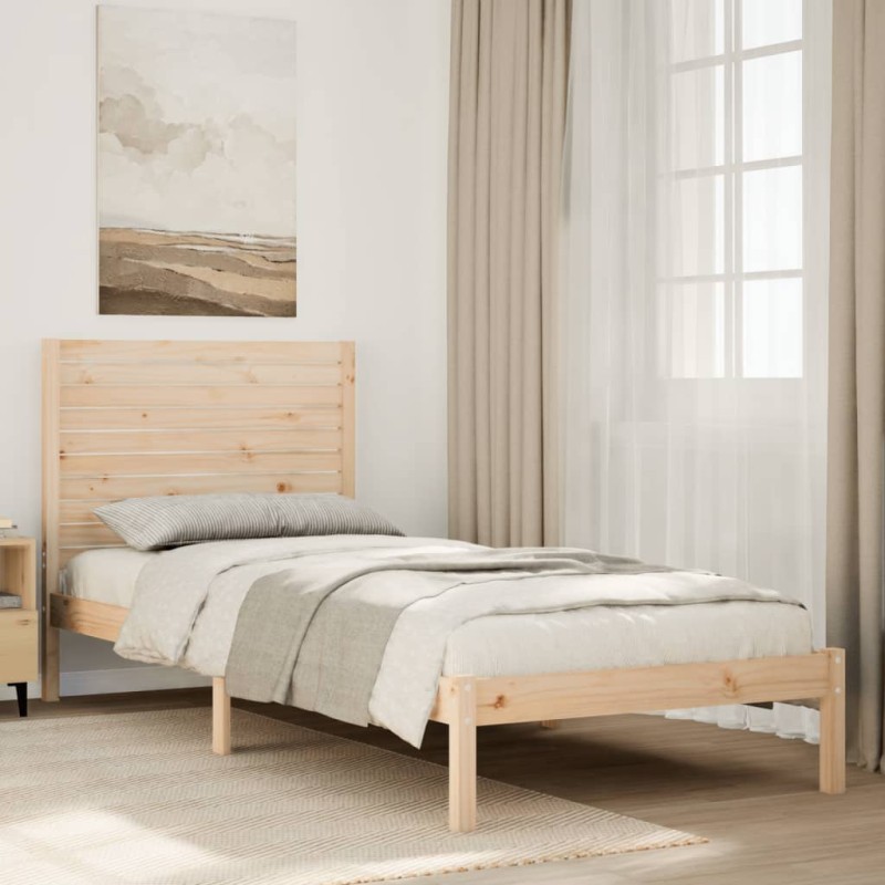 vidaXL Massivholzbett Extra Lang ohne Matratze 100x210 cm vidaXL Massivholzbett Extra Lang ohne Matratze 100x210 cm