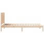 vidaXL Massivholzbett Extra Lang ohne Matratze 100x210 cm vidaXL Massivholzbett Extra Lang ohne Matratze 100x210 cm