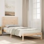 vidaXL Massivholzbett Extra Lang ohne Matratze 90x210 cm vidaXL Massivholzbett Extra Lang ohne Matratze 90x210 cm