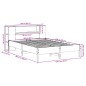 vidaXL Massivholzbett mit Regal ohne Matratze Wachsbraun 160x200 cm vidaXL Massivholzbett mit Regal ohne Matratze Wachsbraun 160x200 cm