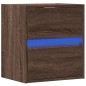 vidaXL TV-Wandschrank mit LED-Beleuchtung Eichen-Optik 41x31x45 cm