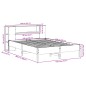 vidaXL Massivholzbett mit Regal ohne Matratze Wachsbraun 140x200 cm vidaXL Massivholzbett mit Regal ohne Matratze Wachsbraun 140x200 cm