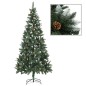 Künstlicher Weihnachtsbaum mit LEDs, Kugeln & Zapfen 210 cm Künstlicher Weihnachtsbaum mit LEDs, Kugeln & Zapfen 210 cm