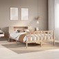 vidaXL Massivholzbett mit Regal ohne Matratze 150x200 cm Kiefernholz vidaXL Massivholzbett mit Regal ohne Matratze 150x200 cm Kiefernholz