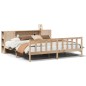 vidaXL Massivholzbett mit Regal ohne Matratze 200x200 cm Kiefernholz vidaXL Massivholzbett mit Regal ohne Matratze 200x200 cm Kiefernholz
