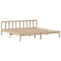 vidaXL Massivholzbett mit Regal ohne Matratze 200x200 cm Kiefernholz vidaXL Massivholzbett mit Regal ohne Matratze 200x200 cm Kiefernholz
