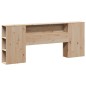 vidaXL Massivholzbett mit Regal ohne Matratze 200x200 cm Kiefernholz vidaXL Massivholzbett mit Regal ohne Matratze 200x200 cm Kiefernholz