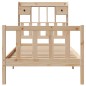 vidaXL Massivholzbett mit Regal ohne Matratze 90x190 cm Kiefer vidaXL Massivholzbett mit Regal ohne Matratze 90x190 cm Kiefer