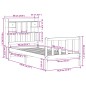 vidaXL Massivholzbett mit Regal ohne Matratze 90x190 cm Kiefer vidaXL Massivholzbett mit Regal ohne Matratze 90x190 cm Kiefer