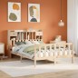 vidaXL Massivholzbett mit Regal ohne Matratze 140x200 cm Kiefernholz vidaXL Massivholzbett mit Regal ohne Matratze 140x200 cm Kiefernholz