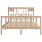 vidaXL Massivholzbett mit Regal ohne Matratze 140x200 cm Kiefernholz vidaXL Massivholzbett mit Regal ohne Matratze 140x200 cm Kiefernholz