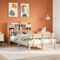 vidaXL Massivholzbett mit Regal ohne Matratze 135x190 cm Kiefernholz vidaXL Massivholzbett mit Regal ohne Matratze 135x190 cm Kiefernholz