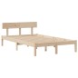 vidaXL Massivholzbett mit Regal ohne Matratze 135x190 cm Kiefernholz vidaXL Massivholzbett mit Regal ohne Matratze 135x190 cm Kiefernholz