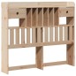 vidaXL Massivholzbett mit Regal ohne Matratze 135x190 cm Kiefernholz vidaXL Massivholzbett mit Regal ohne Matratze 135x190 cm Kiefernholz