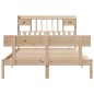 vidaXL Massivholzbett mit Regal ohne Matratze 140x190 cm Kiefernholz vidaXL Massivholzbett mit Regal ohne Matratze 140x190 cm Kiefernholz