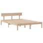 vidaXL Massivholzbett mit Regal ohne Matratze 140x190 cm Kiefernholz vidaXL Massivholzbett mit Regal ohne Matratze 140x190 cm Kiefernholz