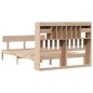 vidaXL Massivholzbett mit Regal ohne Matratze 140x190 cm Kiefernholz vidaXL Massivholzbett mit Regal ohne Matratze 140x190 cm Kiefernholz