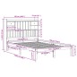 vidaXL Massivholzbett mit Regal ohne Matratze Wachsbraun 120x190 cm vidaXL Massivholzbett mit Regal ohne Matratze Wachsbraun 120x190 cm
