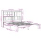 vidaXL Massivholzbett mit Regal ohne Matratze Wachsbraun 140x200 cm vidaXL Massivholzbett mit Regal ohne Matratze Wachsbraun 140x200 cm