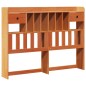 vidaXL Massivholzbett mit Regal ohne Matratze Wachsbraun 160x200 cm vidaXL Massivholzbett mit Regal ohne Matratze Wachsbraun 160x200 cm