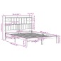 vidaXL Massivholzbett mit Regal ohne Matratze Wachsbraun 160x200 cm vidaXL Massivholzbett mit Regal ohne Matratze Wachsbraun 160x200 cm