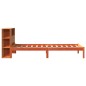 vidaXL Massivholzbett mit Regal ohne Matratze Wachsbraun 90x190 cm vidaXL Massivholzbett mit Regal ohne Matratze Wachsbraun 90x190 cm