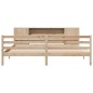 vidaXL Massivholzbett mit Regal ohne Matratze 200x200 cm Kiefernholz vidaXL Massivholzbett mit Regal ohne Matratze 200x200 cm Kiefernholz