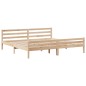 vidaXL Massivholzbett mit Regal ohne Matratze 200x200 cm Kiefernholz vidaXL Massivholzbett mit Regal ohne Matratze 200x200 cm Kiefernholz