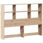 vidaXL Massivholzbett mit Regal ohne Matratze 150x200 cm Kiefernholz vidaXL Massivholzbett mit Regal ohne Matratze 150x200 cm Kiefernholz