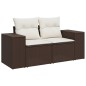 vidaXL 10-tlg. Garten-Sofagarnitur mit Kissen Braun Poly Rattan vidaXL 10-tlg. Garten-Sofagarnitur mit Kissen Braun Poly Rattan