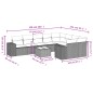 vidaXL 10-tlg. Garten-Sofagarnitur mit Kissen Braun Poly Rattan vidaXL 10-tlg. Garten-Sofagarnitur mit Kissen Braun Poly Rattan