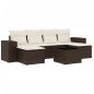 vidaXL 7-tlg. Garten-Sofagarnitur mit Kissen Braun Poly Rattan vidaXL 7-tlg. Garten-Sofagarnitur mit Kissen Braun Poly Rattan