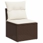 vidaXL 7-tlg. Garten-Sofagarnitur mit Kissen Braun Poly Rattan vidaXL 7-tlg. Garten-Sofagarnitur mit Kissen Braun Poly Rattan