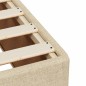 vidaXL Boxspringbett mit Matratze Creme 160x200 cm Stoff vidaXL Boxspringbett mit Matratze Creme 160x200 cm Stoff