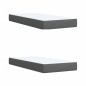 vidaXL Boxspringbett mit Matratze Dunkelgrau 200x200 cm Stoff vidaXL Boxspringbett mit Matratze Dunkelgrau 200x200 cm Stoff