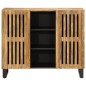vidaXL Sideboard 90x34x75 cm Raues Massivholz Mango vidaXL Sideboard 90x34x75 cm Raues Massivholz Mango