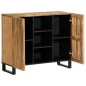vidaXL Sideboard 90x34x75 cm Raues Massivholz Mango vidaXL Sideboard 90x34x75 cm Raues Massivholz Mango