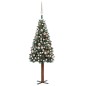 Weihnachtsbaum Schlank mit LEDs & Kugeln Grün 150 cm Weihnachtsbaum Schlank mit LEDs & Kugeln Grün 150 cm